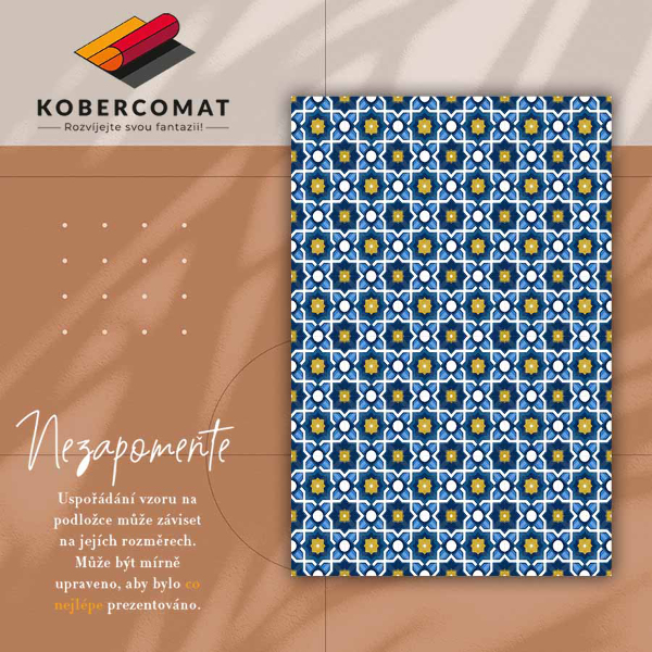 Universal vinyl carpet Spanish tiles