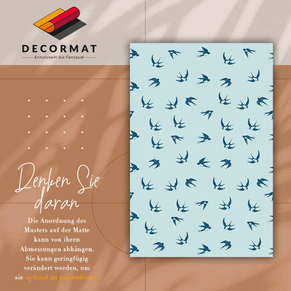 Interior PVC rug Swallows