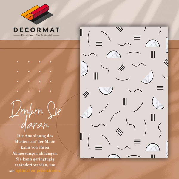 Vinyl rug Abstract shapes