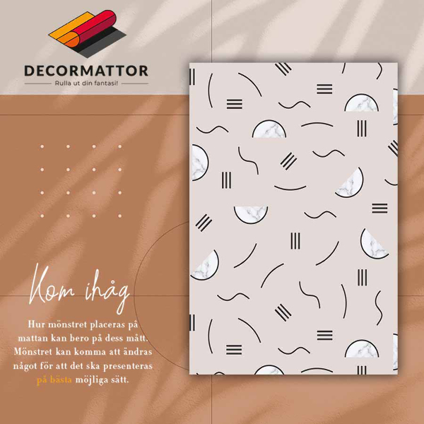 Vinyl rug Abstract shapes