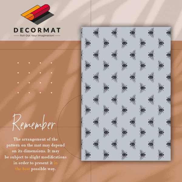 Indoor vinyl rug Worms