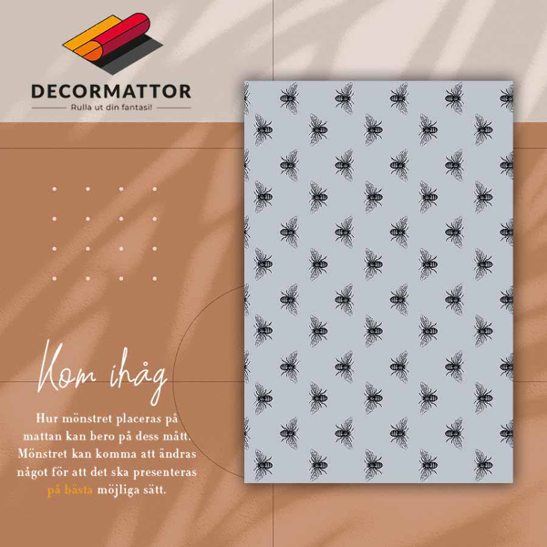 Indoor vinyl rug Worms