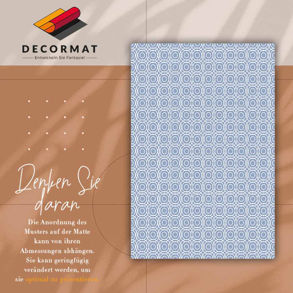Vinyl floor rug Repeatable circles