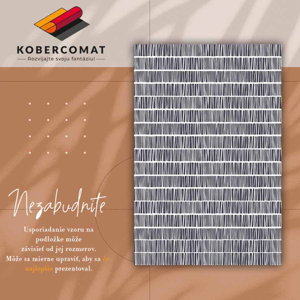 Universal vinyl carpet Abstract lines