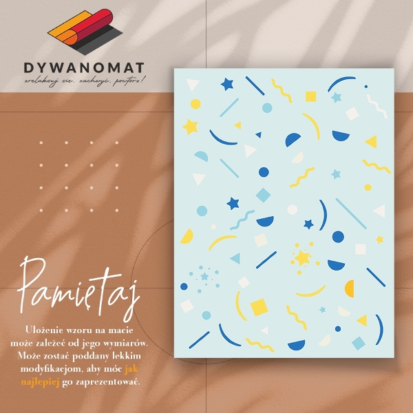Vinyl floor rug Abstract piñata