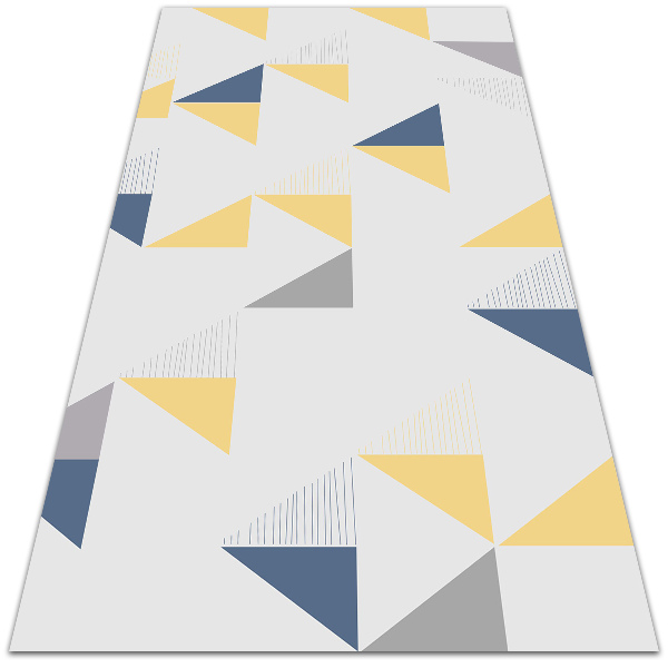 Vinyl rug Geometric triangles