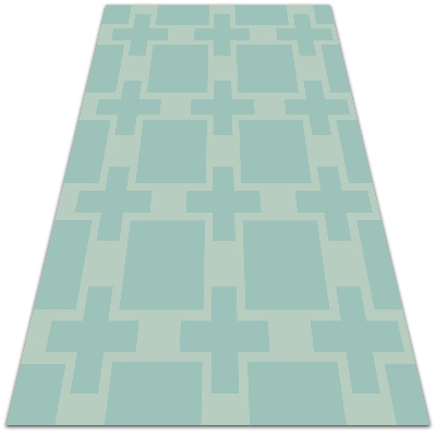 Universal vinyl carpet Geometric crosses