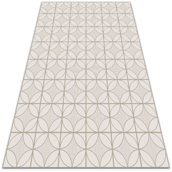 Indoor vinyl PVC carpet Geometric circles