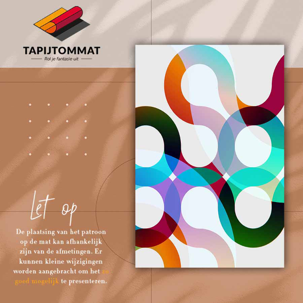 Vinyl rug Abstract shapes