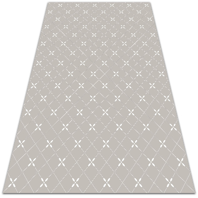 Fashionable vinyl rug Delicate crosses
