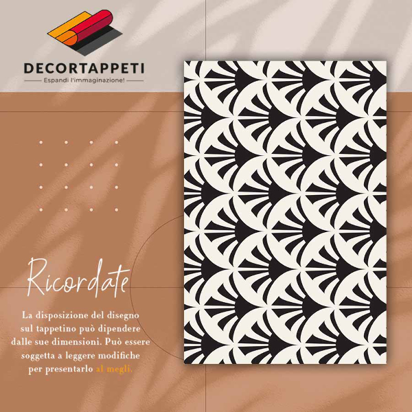 Universal vinyl carpet Geometric leaves