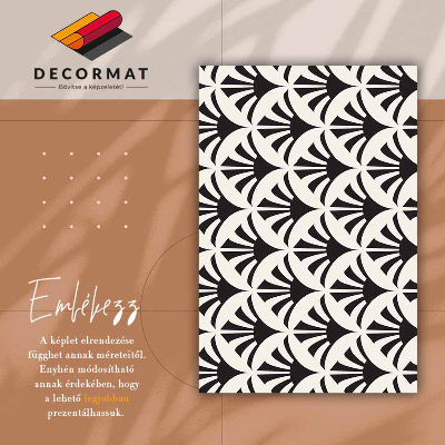 Universal vinyl carpet Geometric leaves