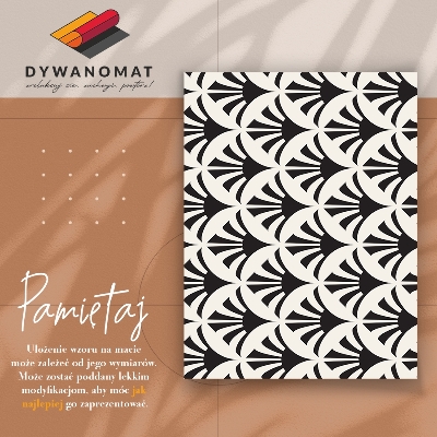 Universal vinyl carpet Geometric leaves