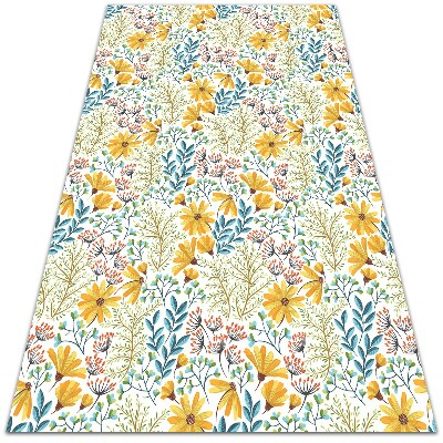 Universal vinyl rug Spring flowers