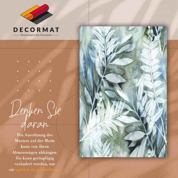 Indoor vinyl PVC carpet Watercolor flowers