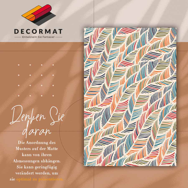 Universal vinyl rug Contour leaves
