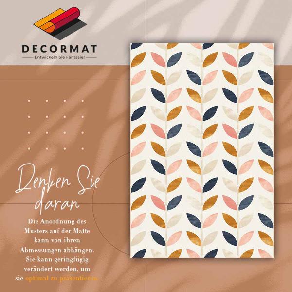 Interior PVC rug Tiny leaves