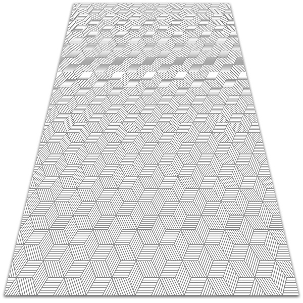 Universal vinyl carpet Geometric cube