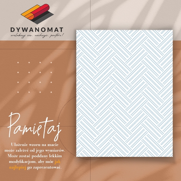 Universal vinyl rug Chevron zigzag
