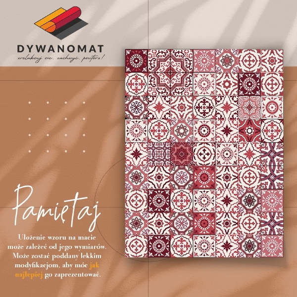 Vinyl floor rug Portuguese tiles