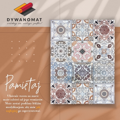 Fashionable vinyl rug Portuguese tiles