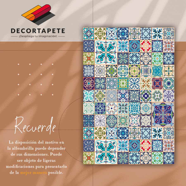 Universal vinyl rug Portuguese pattern