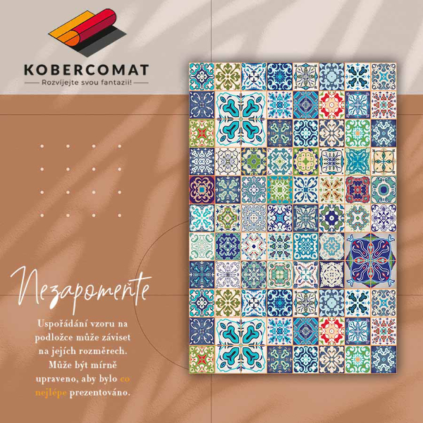 Universal vinyl rug Portuguese pattern