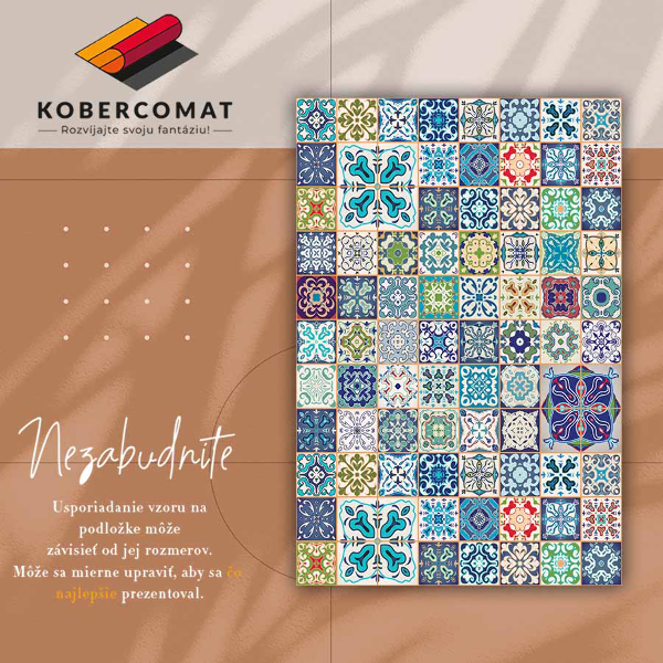 Universal vinyl rug Portuguese pattern