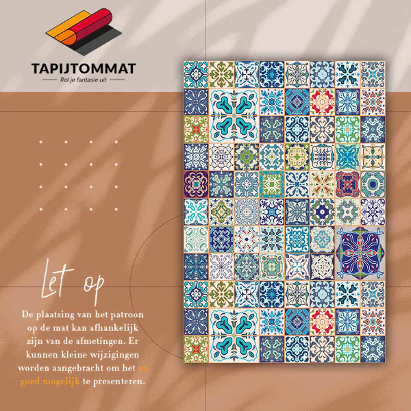 Universal vinyl rug Portuguese pattern
