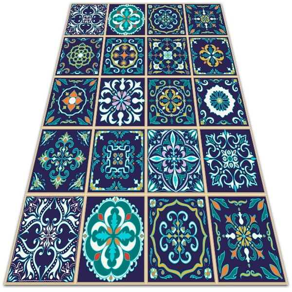 Vinyl floor rug Portuguese tiles