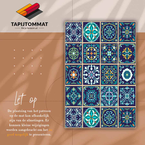 Vinyl floor rug Portuguese tiles