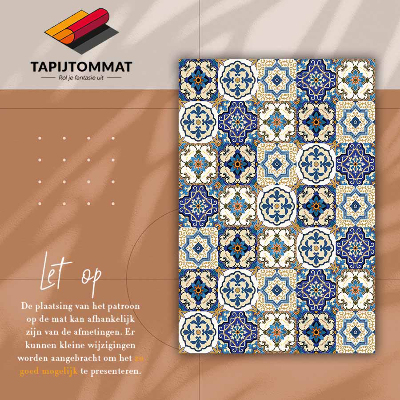 Fashionable vinyl rug Portuguese tiles