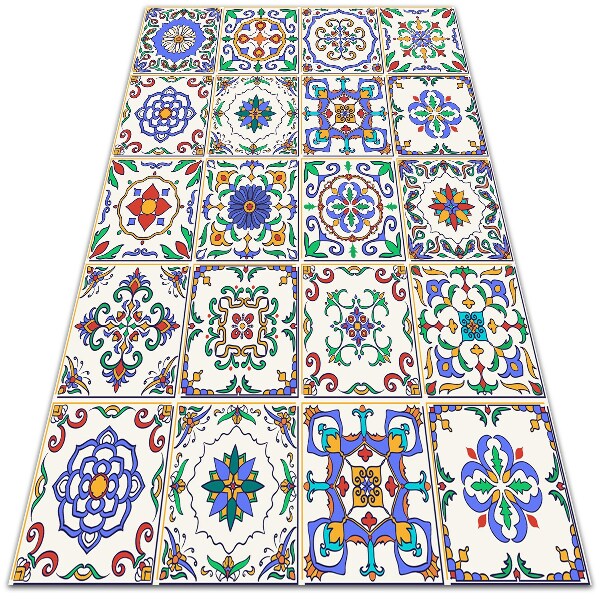 Indoor vinyl PVC carpet Italian tiles