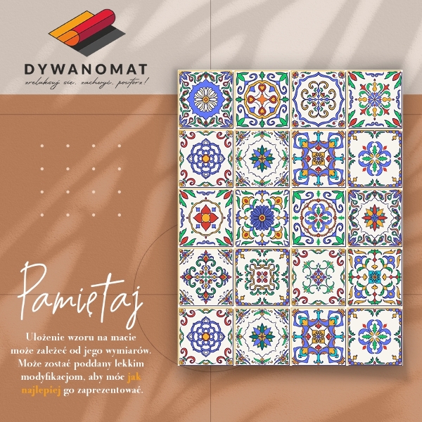 Indoor vinyl PVC carpet Italian tiles