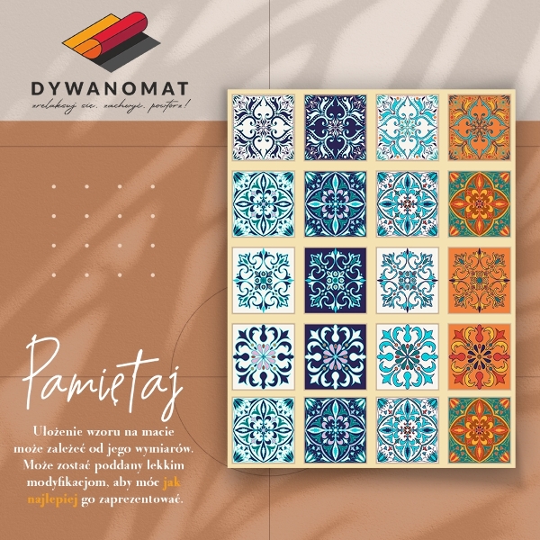 Fashionable PVC carpet Greek tiles