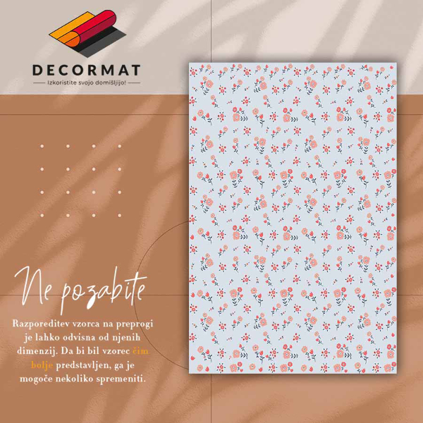 Fashinable interior vinyl carpet Country flowers
