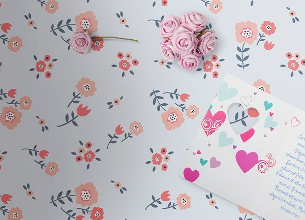 Fashinable interior vinyl carpet Country flowers