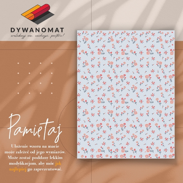 Fashinable interior vinyl carpet Country flowers