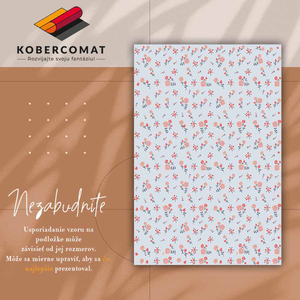 Fashinable interior vinyl carpet Country flowers