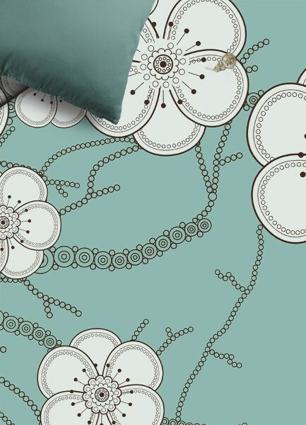 Fashionable vinyl rug Geometric buds