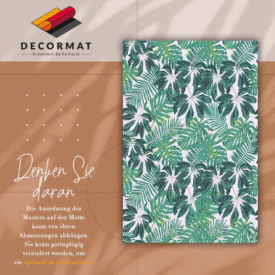 Indoor vinyl PVC carpet Palm leaves