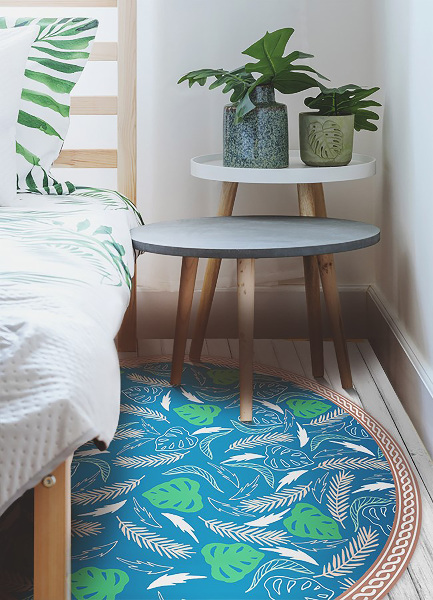 Round interior PVC carpet Hawaiian list