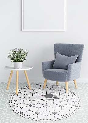 Indoor vinyl carpet three-dimensional cube