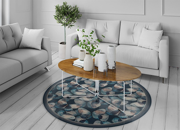 Indoor vinyl rug Butterflies