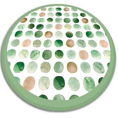 Fashionable vinyl rug watercolor dots