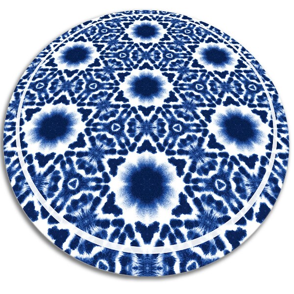 Fashionable Round PVC rug watercolor abstraction