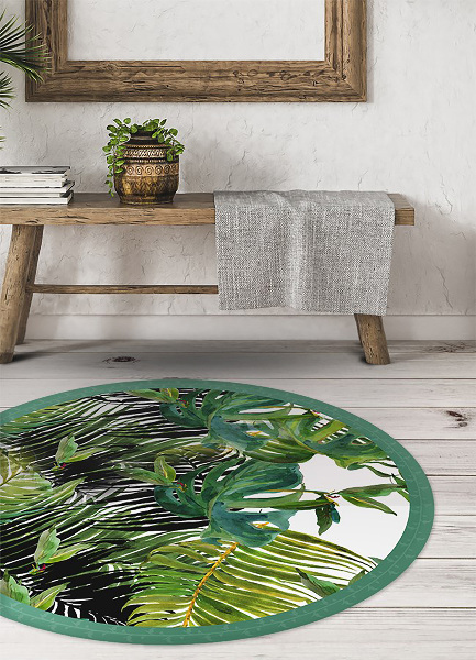 Round vinyl rug exotic list