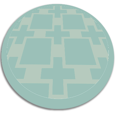 Universal vinyl carpet geometric crosses