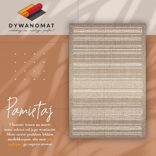 Universal vinyl carpet Beige fabric