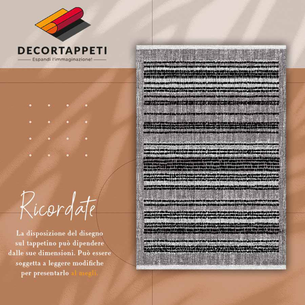 Indoor vinyl PVC carpet Black stripes